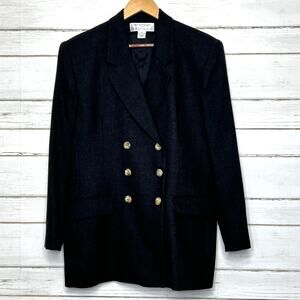 Rena Rowan for Saville Double Breasted Blazer Jacket Wool Plus Size 16